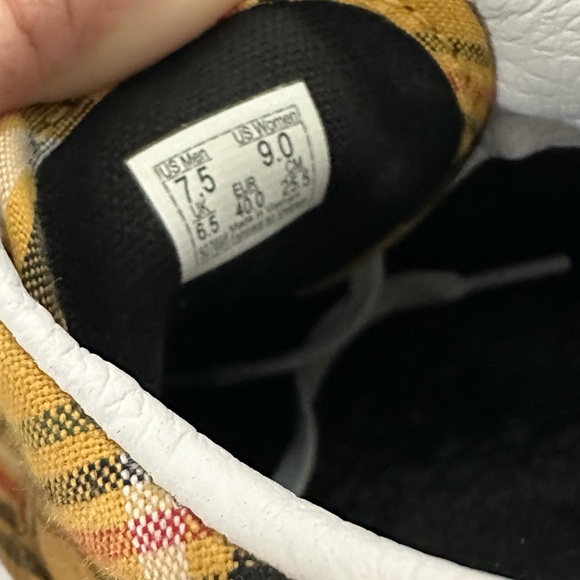 Yellow Plaid Vans - wore once - Picture 4 of 4